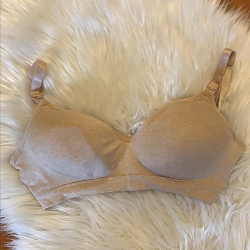 Nude nursing bra